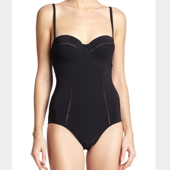 Tory Burch Designer Black Swimsuit Size: Medium - Picture 1 of 13